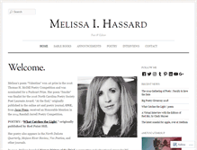 Tablet Screenshot of melissahassard.com